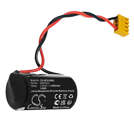 3.0V, Li-MnO2, 1200mAh, PLC battery fits Ge Fanuc, B9670ch, D100, D100 Programmable Logic Contro, 3.6Wh PLC Cameron Sino Technology Limited