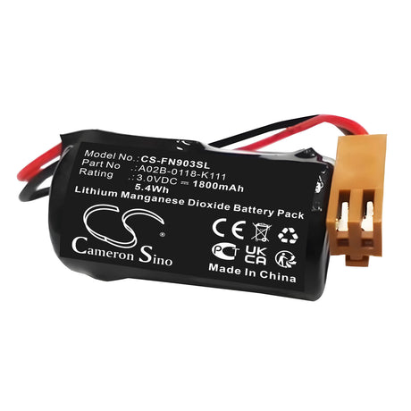 3.0V, Li-MnO2, 1800mAh, PLC battery fits Panasonic, Cutler Hammer, A06b, Fp2-c2, 5.4Wh PLC Cameron Sino Technology Limited