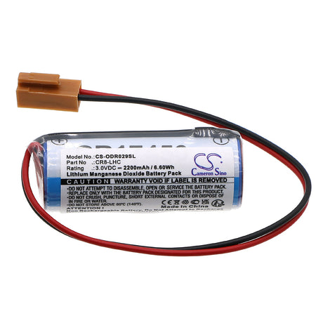 3.0V, Li-MnO2, 2200mAh, PLC Battery fits Onsrud, Dr029, F148e15 Cnc Machine, 6.60Wh PLC Cameron Sino Technology Limited