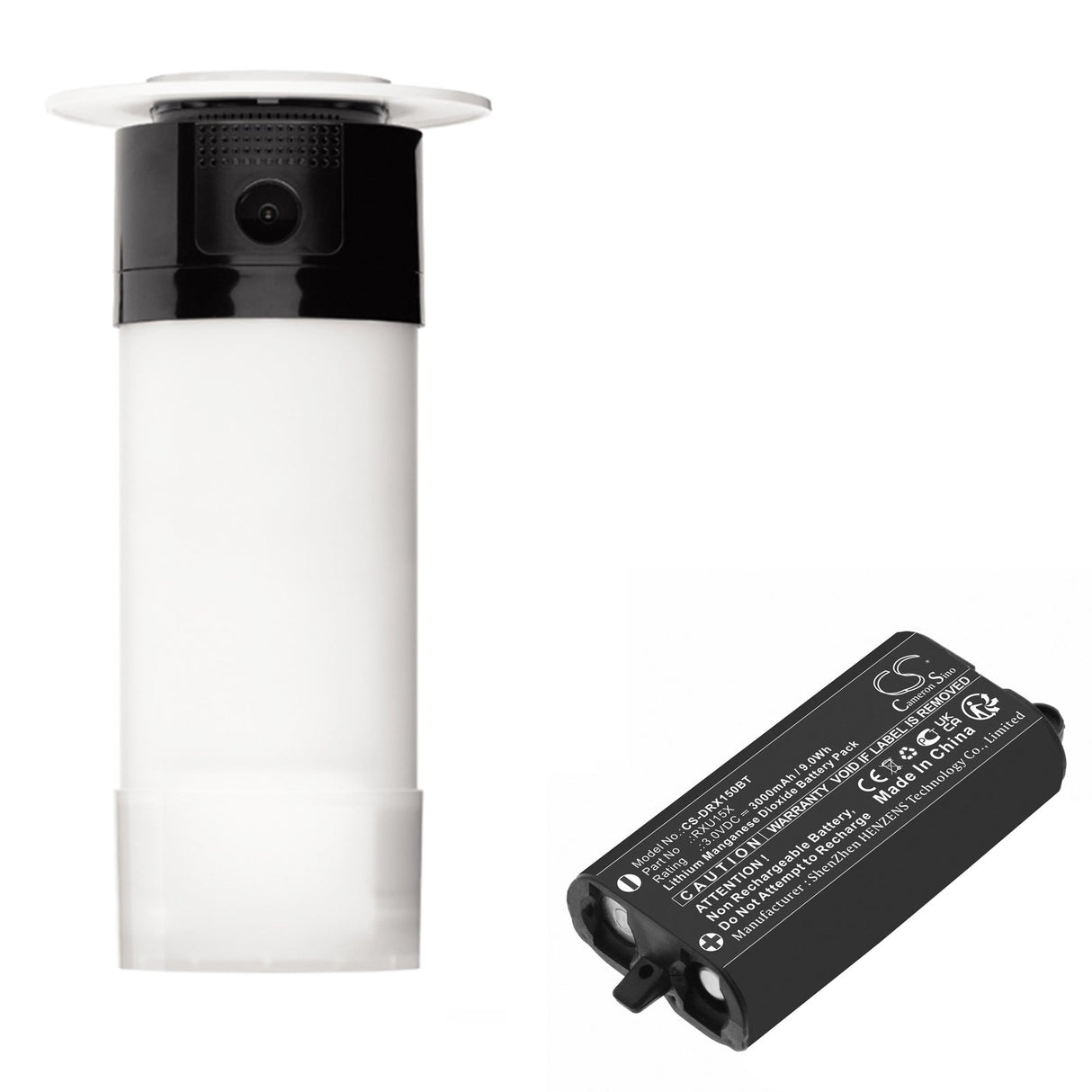 3.0V, Li-MnO2, 3000mAh, Alarm System battery fits Daitem, Sh156ax, 9.0Wh Alarm System Cameron Sino Technology Limited