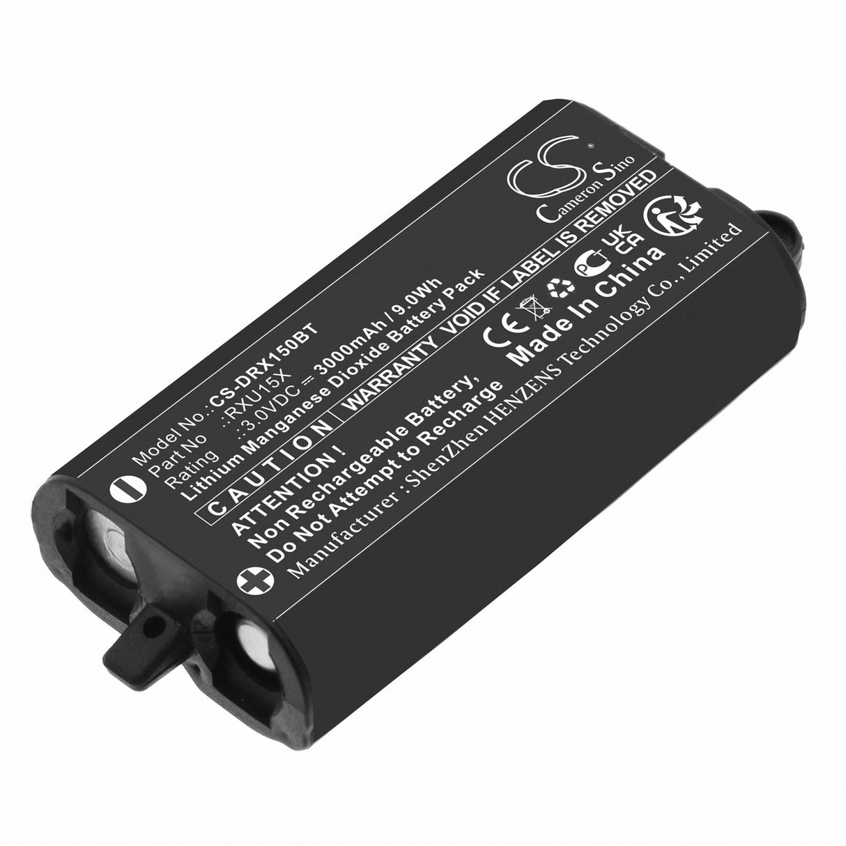 3.0V, Li-MnO2, 3000mAh, Alarm System battery fits Daitem, Sh156ax, 9.0Wh Alarm System Cameron Sino Technology Limited