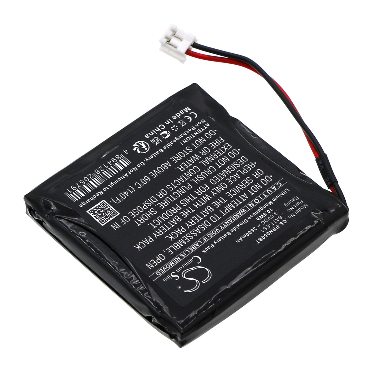 3.0V, Li-MnO2, 3600mAh Alarm Battery Fits Hikvision, Ds-pd2-t10p-weh/ds-pd2-t12p-we, 10.8Wh Alarm System Cameron Sino Technology Limited   