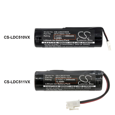 3.2V, LiFePO4, 1400mAh, Vacuum battery fits Silvercrest, Leifheit, 51000, 51000 Ii. Generace, 51002, 4.48Wh Vacuum Cameron Sino Technology Limited