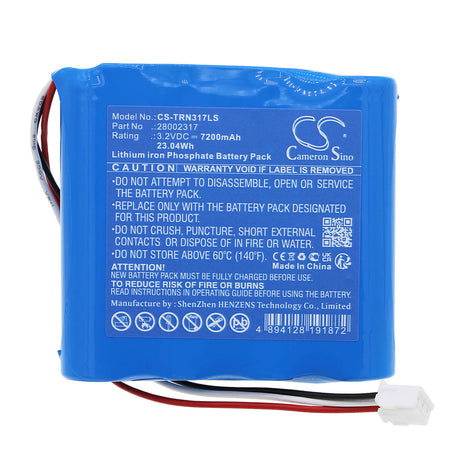 3.2V, LiFePO4, 7200mAh, Emergency Lighting battery fits Tridonic, 28002317, 23.04Wh Emergency Lighting Cameron Sino Technology Limited