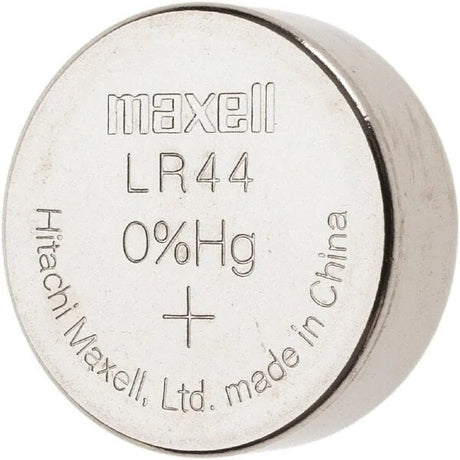 357 - Lr44 1.5 Volt Alkaline Battery Replacement (Card of 10) Coin Cell Batteries Maxell   