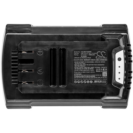 36.0V, Li-ion, 1800mAh, Gardening Tools battery fits Wolf Garten, 196-119-650, Csb 36, Gtb 36, 64.80Wh Gardening Tools Cameron Sino Technology Limited (Power Tools)