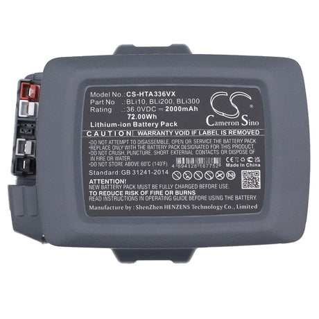 36.0V, Li-ion, 2000mAh, Lawn Mowers battery fits Husqvarna, 967 07 19-01, 110il, 115ihd45, 72.00Wh Lawn Mowers Cameron Sino Technology Limited