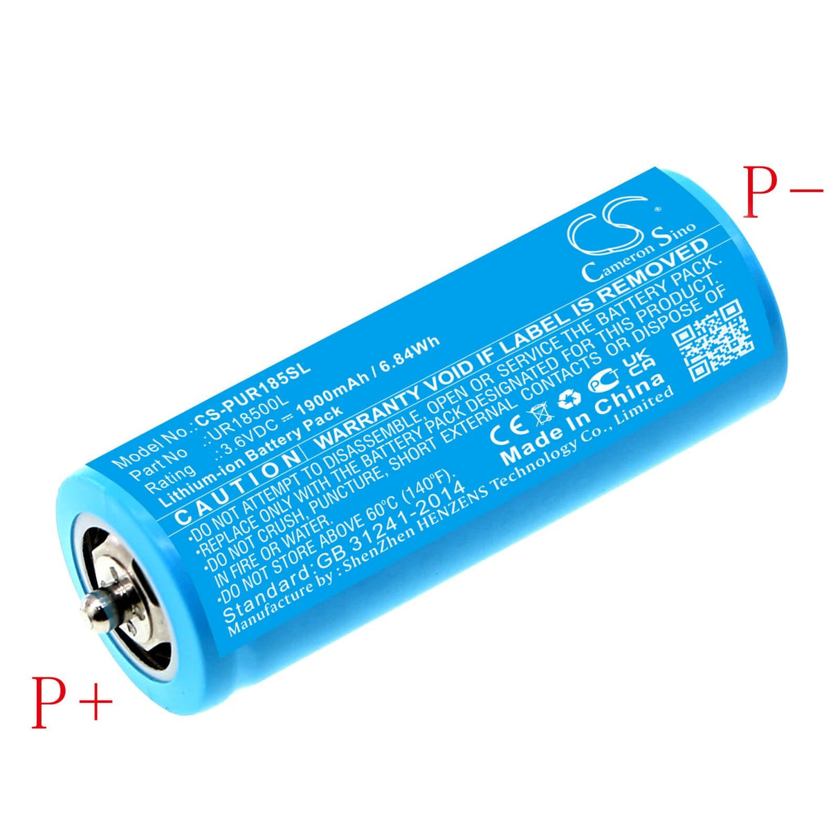 3.6v, Li-ion, 1900mah, Shaver Battery Fits Braun, 2011, 2012, 6.84wh Shaver Cameron Sino Technology Limited