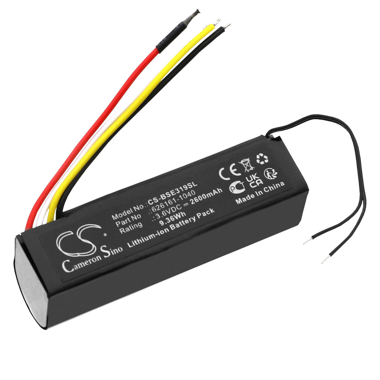 3.6V, Li-ion, 2600mAh, Speaker battery fits Bose, 8319, 9.36Wh Speaker Cameron Sino Technology Limited