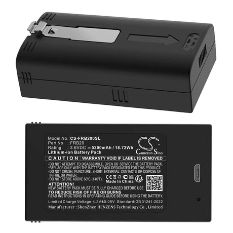 3.6V, Li-ion, 5200mAh, Home Security Camera battery fits Imou, Frb20, Cell 2 Camera, 18.72Wh Home Security Camera Cameron Sino Technology Limited