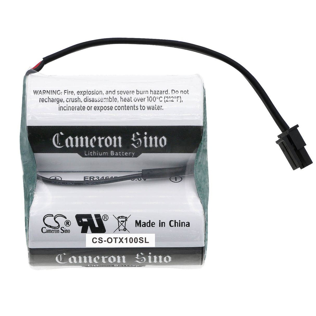3.6V, Li-SOCl2, 28000mAh, Equipment battery fits Oleumtech, Sx1000-bp3, C1D1 Oleumtech Transmitters, Wt-xxxx-hl1, 100.8Wh Equipment, Survey, Test Cameron Sino Technology Limited (Dangerous Goods)