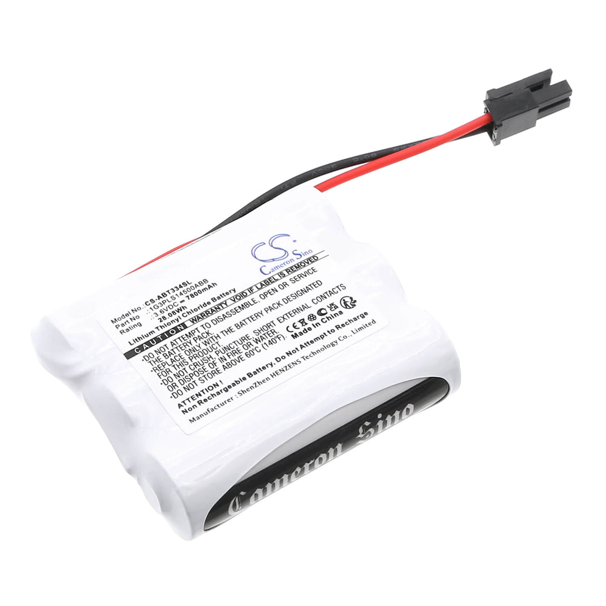 3.6V, Li-SOCl2, 7800mAh, PLC battery fits Abb, 1g3pls14500abb, 3hac033492, 28.08Wh PLC Cameron Sino Technology Limited