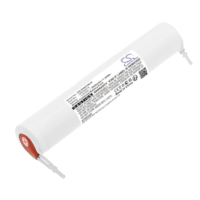 3,6V, Ni-CD, 2000mAh, batterie d'éclairage d'urgence compatible avec Kaufel, Schneider, Mgn9015, 758005, 802327, 7.20Wh Éclairage d'urgence Cameron Sino Technology Limited