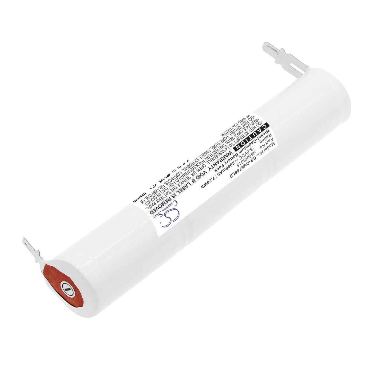 3,6V, Ni-CD, 2000mAh, batterie d'éclairage d'urgence compatible avec Kaufel, Schneider, Mgn9015, 758005, 802327, 7.20Wh Éclairage d'urgence Cameron Sino Technology Limited