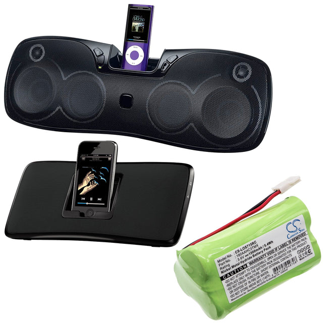 3.6V, Ni-MH, 1500mAh, Speaker battery fits Logitech, S315i, S715i, 5.40Wh Speaker Cameron Sino Technology Limited