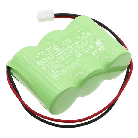 3.6V, Ni-MH, 2000mAh, Emergency Lighting battery fits Elro, Elrd3sc1500, Nv52, 7.20Wh Emergency Lighting Cameron Sino Technology Limited