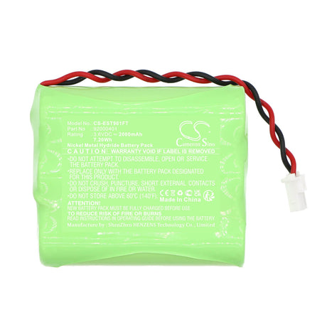 3.6V, Ni-MH, 2000mAh, Solar Battery battery fits Esotec, 92000401, 101100, 901021, 7.2Wh Solar Battery Cameron Sino Technology Limited