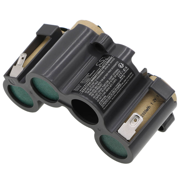 3.6V, Ni-MH, 2000mAh, Vacuum battery fits Rowenta, Moulinex, Mx232001/2d1, Mx232301/2d0, Mx232301/2d1, 7.20Wh Vacuum Cameron Sino Technology Limited