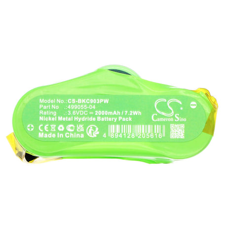 3.6V, Ni-MH, 2000mAh, Power Tools battery fits Black & Decker, 3hr-4/5sc, Kc9036, Kc9039, 7.2Wh Power Tools Cameron Sino Technology Limited (Power Tools)