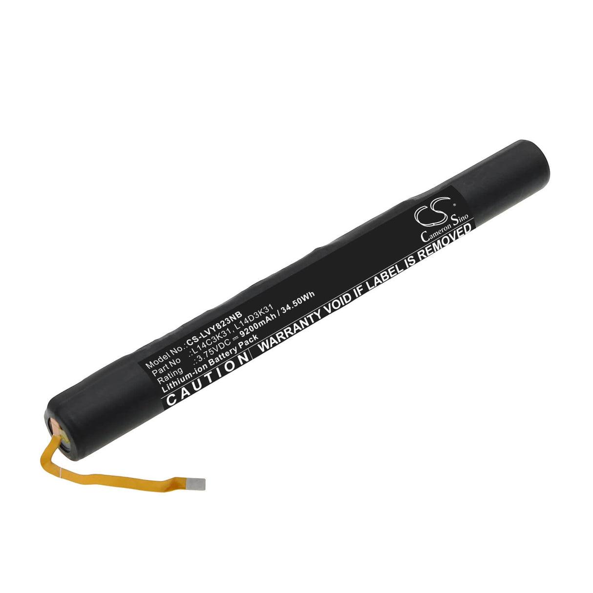 3.75v, Li-ion, 9200mah, Battery Fits Lenovo Yoga Tablet 2 1050f, Yoga Tablet 2 1051f, 34.50wh Notebook, Laptop Cameron Sino Technology Limited   