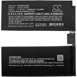 3.76V, Li-Polymer, 9650mAh, Tablet battery fits Apple, A1876, A1876, A1895, 36.28Wh Tablet Cameron Sino Technology Limited