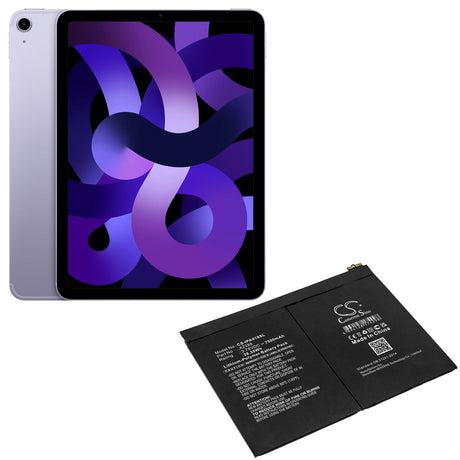 3.78V, Li-Polymer, 7500mAh, Tablet battery fits Apple, A2288, A2072, A2316, 28.35Wh Tablet Cameron Sino Technology Limited