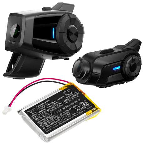 3.7V, Li-Polymer, 1000mAh, Headset battery fits Sena, Yp803040p, 10c, 10c Pro, 3.7Wh Wireless Headset Cameron Sino Technology Limited