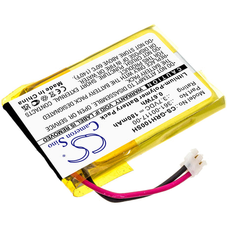 3.7V, Li-Polymer, 180mAh, Smartwatch battery fits Garmin, 361-00117-00, Approach S10, Approach S20, 0.67Wh Smartwatch Cameron Sino Technology Limited