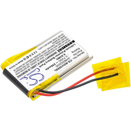3.7V, Li-Polymer, 250mAh, Headset battery fits Teufel, Bosch, 502030, Bdu3xx, Intuvia Display, 0.93Wh Wireless Headset Cameron Sino Technology Limited