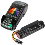 3.7V, Li-ion, 3400mAh, Payment Terminal battery fits Dejavoo, Castles, 40100023, Vega 3000, Vega 3000p, 12.58Wh Payment Terminal Cameron Sino Technology Limited