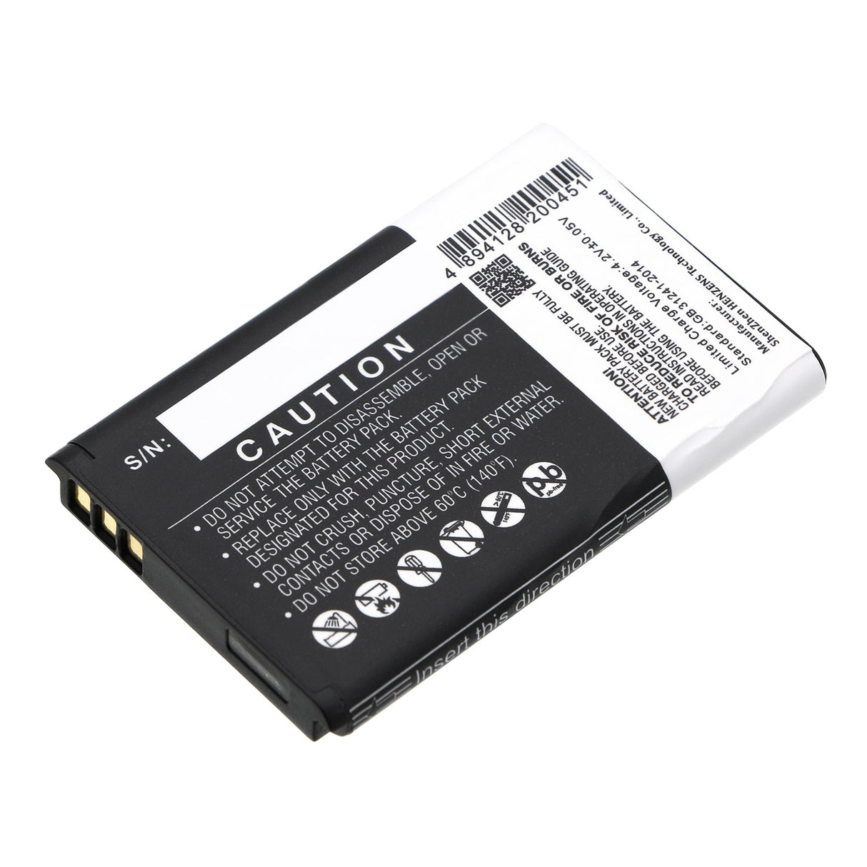 3.7V, Li-ion, 1000mAh, SmartPhone battery fits Nokia, Bl-l5j, 105 2023, 3.7Wh Mobile, SmartPhone Cameron Sino Technology Limited (Smartphone)