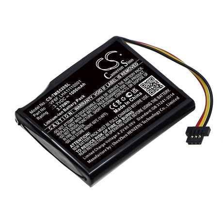 3.7V, Li-ion, 1000mAh, GPS battery fits Tomtom, Lha11110001, 4al51, Start 52, 3.7Wh GPS, Navigator Cameron Sino Technology Limited