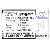 3.7V, Li-ion, 1050mAh, SmartPhone battery fits Emporia, Ak-v50-4g, Active V50, Active V50 4g, 3.89Wh Mobile, SmartPhone Cameron Sino Technology Limited (Smartphone)