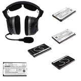 3.7V, Li-ion, 1050mAh, Headset battery fits Lightspeed, 806-00001-000, A500, Aviation, 3.89Wh Wireless Headset Cameron Sino Technology Limited