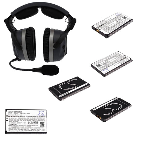 3.7V, Li-ion, 1050mAh, Headset battery fits Lightspeed, 806-00001-000, A500, Aviation, 3.89Wh Wireless Headset Cameron Sino Technology Limited