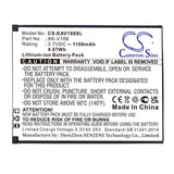 3.7V, Li-ion, 1100mAh, SmartPhone battery fits Emporia, Ak-v188, Touch Smart, Touch Smart 2, 4.07Wh Mobile, SmartPhone Cameron Sino Technology Limited (Smartphone)