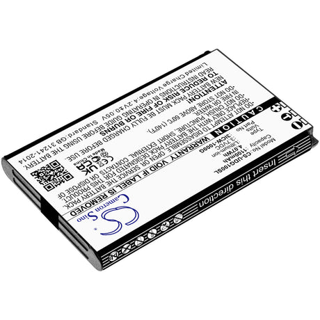 3.7V, Li-ion, 1100mAh, VoIP Phone battery fits Unidata, Incom, Icw-1000g, Icw-1000g, 4.07Wh VoIP Phone Cameron Sino Technology Limited