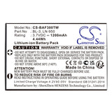 3.7V, Li-ion, 1200mAh, Two-Way Radio battery fits Weierwei, Yaesu, Baofeng, Intek, Bl-3, Bf-r5, Bf-t6, 4.44Wh Two-Way Radio Cameron Sino Technology Limited