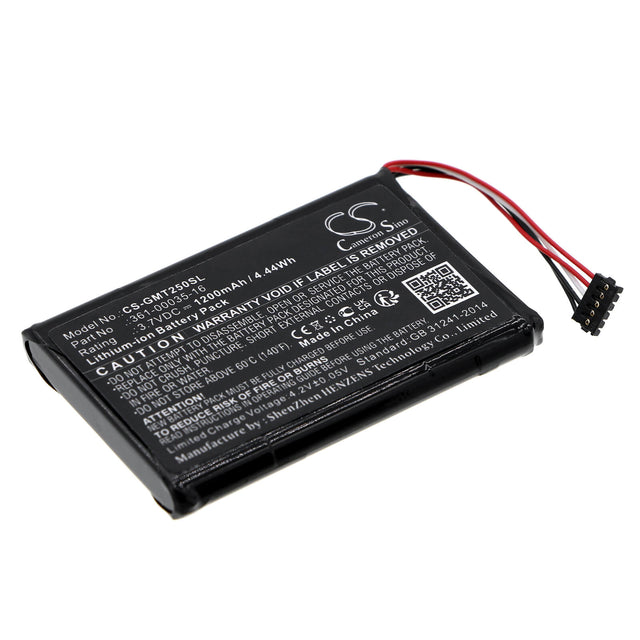 3.7V, Li-ion, 1200mAh, Dog Collar battery fits Garmin, 361-00035-16, A04223, Alpha 100, 4.44Wh Dog Collar Cameron Sino Technology Limited