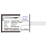 3.7v, Li-ion, 1200mah, Barcode Scanner Battery Fits Koamtac Kdc-250, Kdc-300, Kdc350cf-g6sr-r2, 4.44wh Barcode Scanner Cameron Sino Technology Limited