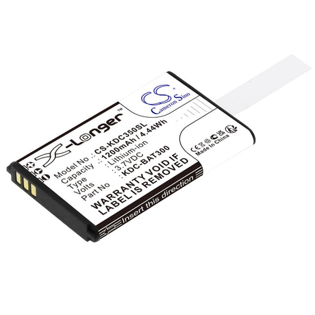 3.7v, Li-ion, 1200mah, Barcode Scanner Battery Fits Koamtac Kdc-250, Kdc-300, Kdc350cf-g6sr-r2, 4.44wh Barcode Scanner Cameron Sino Technology Limited