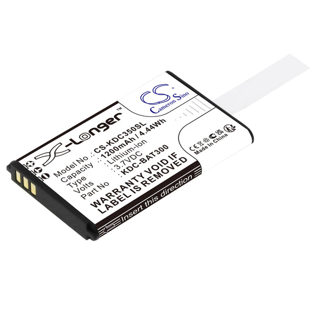 3.7v, Li-ion, 1200mah, Barcode Scanner Battery Fits Koamtac Kdc-250, Kdc-300, Kdc350cf-g6sr-r2, 4.44wh Barcode Scanner Cameron Sino Technology Limited