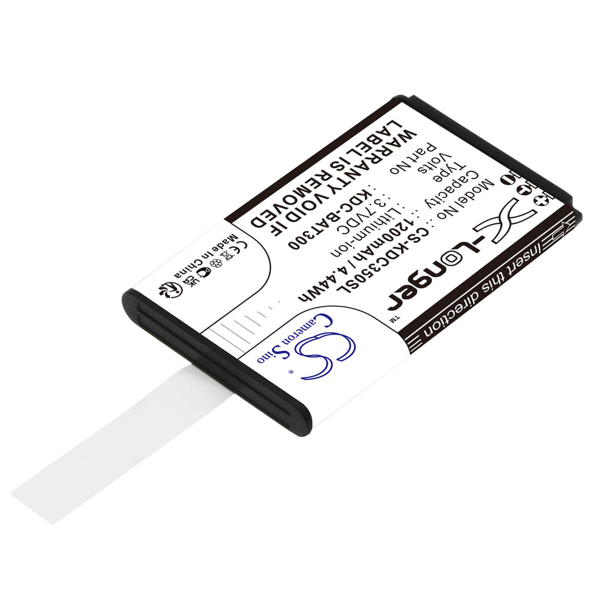 3.7v, Li-ion, 1200mah, Barcode Scanner Battery Fits Koamtac Kdc-250, Kdc-300, Kdc350cf-g6sr-r2, 4.44wh Barcode Scanner Cameron Sino Technology Limited