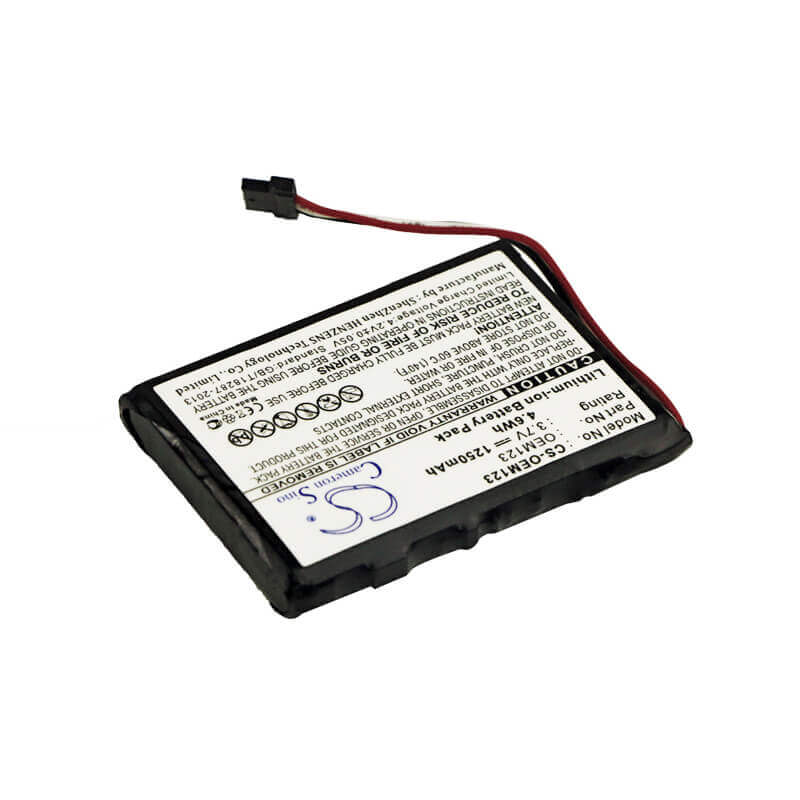 3.7V, Li-ion, 1250mAh, OEM/ODM battery fits Custom Battery Pack, Cs-oem123, 4.63Wh OEM/ODM Cameron Sino Technology Limited