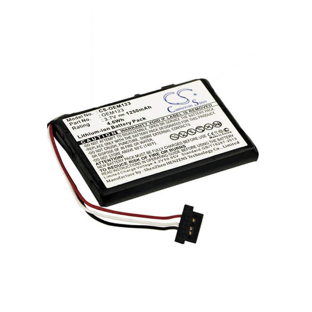 3.7V, Li-ion, 1250mAh, OEM/ODM battery fits Custom Battery Pack, Cs-oem123, 4.63Wh OEM/ODM Cameron Sino Technology Limited