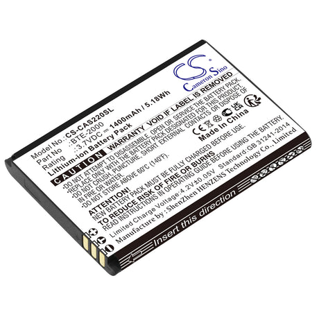 3.7V, Li-ion, 1400mAh, SmartPhone battery fits Caterpillar, Cat, Bte-2000, S22, S22 Flip, 5.18Wh Mobile, SmartPhone Cameron Sino Technology Limited (Smartphone)