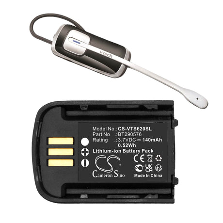 3.7V, Li-ion, 140mAh, Headset battery fits Vtech, Bt290576, Is6200, 0.52Wh Wireless Headset Cameron Sino Technology Limited