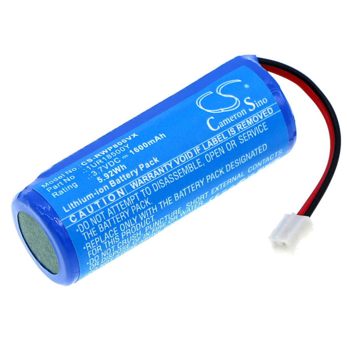 3.7V, Li-ion, 1600mAh, Personal Care battery fits Rowenta, 1ur18500y, Ep8002, Ep8002c0/23 Wet & Dry Hair Rem, 5.92Wh Personal Care Cameron Sino Technology Limited
