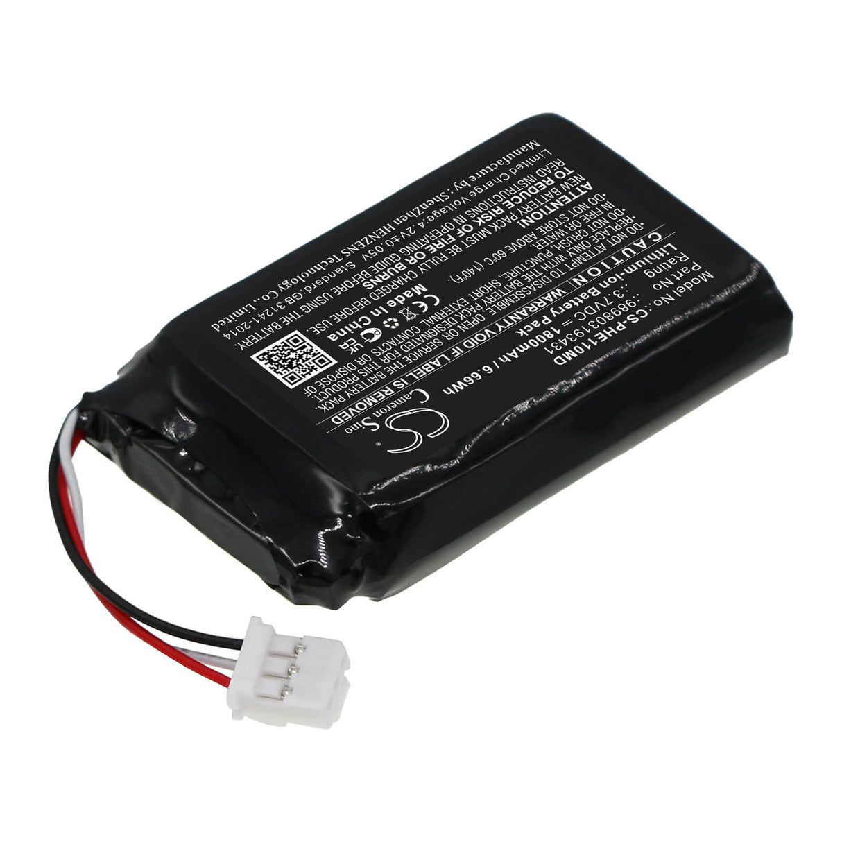 3.7V, Li-ion, 1800mAh, Medical battery fits Philips, 989803193431, Eme11-p506, Mercury Free Blood Pressure, 6.66Wh Medical Cameron Sino Technology Limited (Medical)