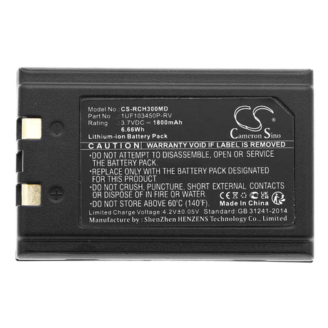3.7V, Li-ion, 1800mAh, Medical battery fits Roche, 1uf103450p-rv, Accu-chek-inform Blood Glucose, 6.66Wh Medical Cameron Sino Technology Limited (Medical)